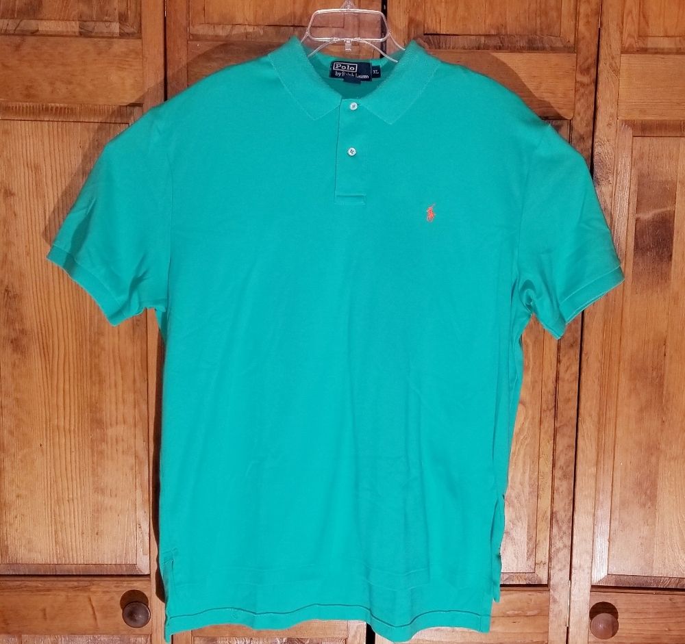 Polo by Rauph Lauren Mens sz XL Shirt Teal